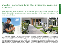 Harald Fischer aus Holzmaden fertigt Grabsteine, Skulpturen und Objekte